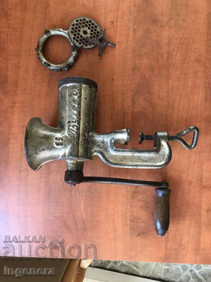 GRINDING MACHINE "VOLCAN" 69 - BULGARIA MEAT GRINDER - 5 GRINDING MACHINE "VOLCAN" 69 - BULGARIA MEAT GRINDER - 5