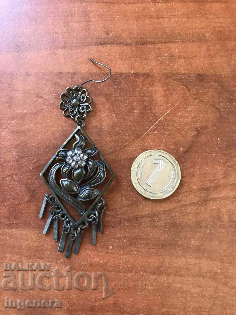EARRING EARRINGS PENDANT FLASH METAL with price 4.00 BGN | € 2.05