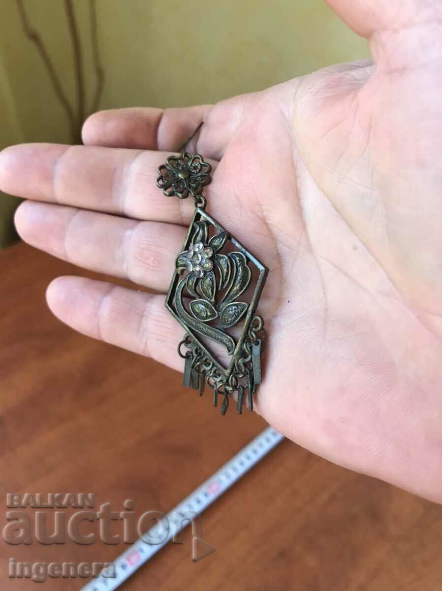 Auction  EARRING EARRINGS PENDANT FLASH METAL