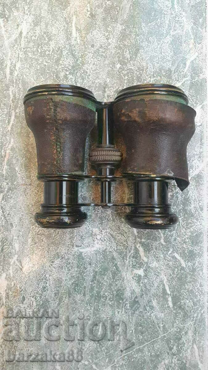 Old brass binoculars