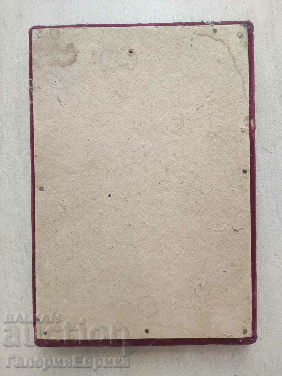 Basorelief din alamă masivă din țesătură groasă de pluș Georgi Dimitrov - 7