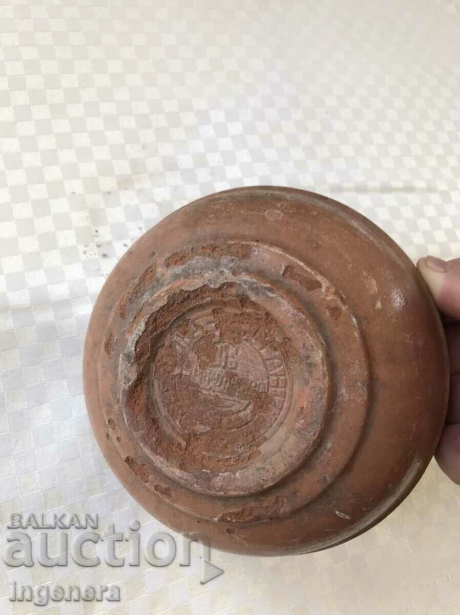 Auction PANICA BOWL OLD CERAMIC DEEP-MARKING Auction PANICA BOWL OLD CERAMIC DEEP-MARKING