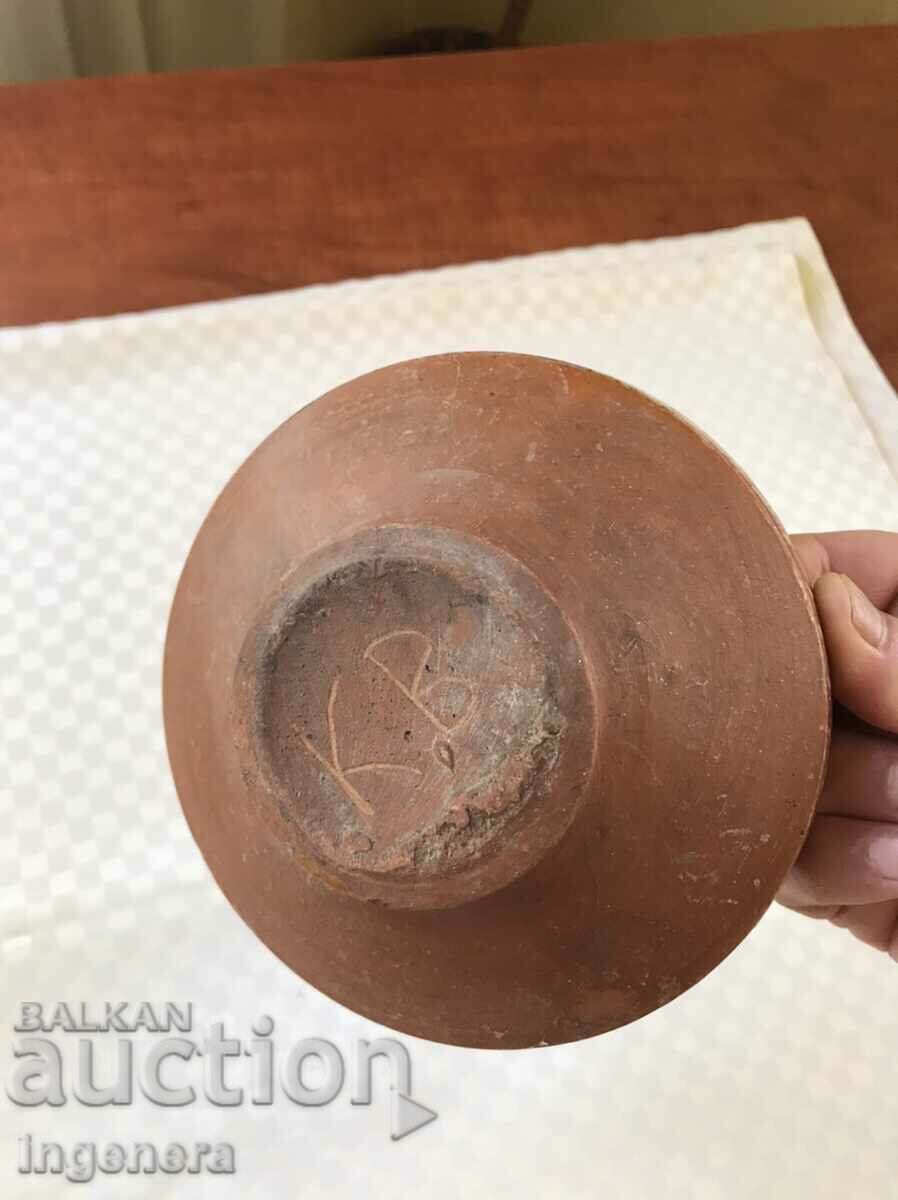 OLD CERAMIC DEEP PANCY BOWL - 6 OLD CERAMIC DEEP PANCY BOWL - 6
