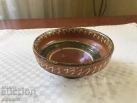 OLD CERAMIC DEEP PANCY BOWL