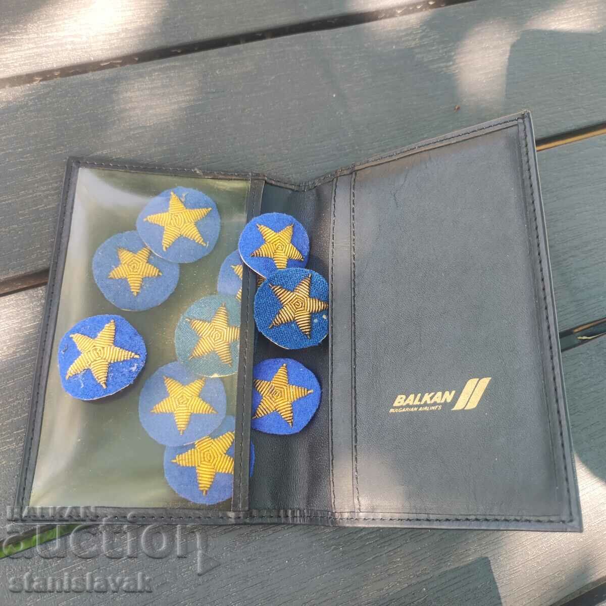 Leather wallet with the BGA "Balkan" logo and 10 stars with price 40.00 BGN | € 20.45 Leather wallet with the BGA "Balkan" logo and 10 stars with price 40.00 BGN | € 20.45