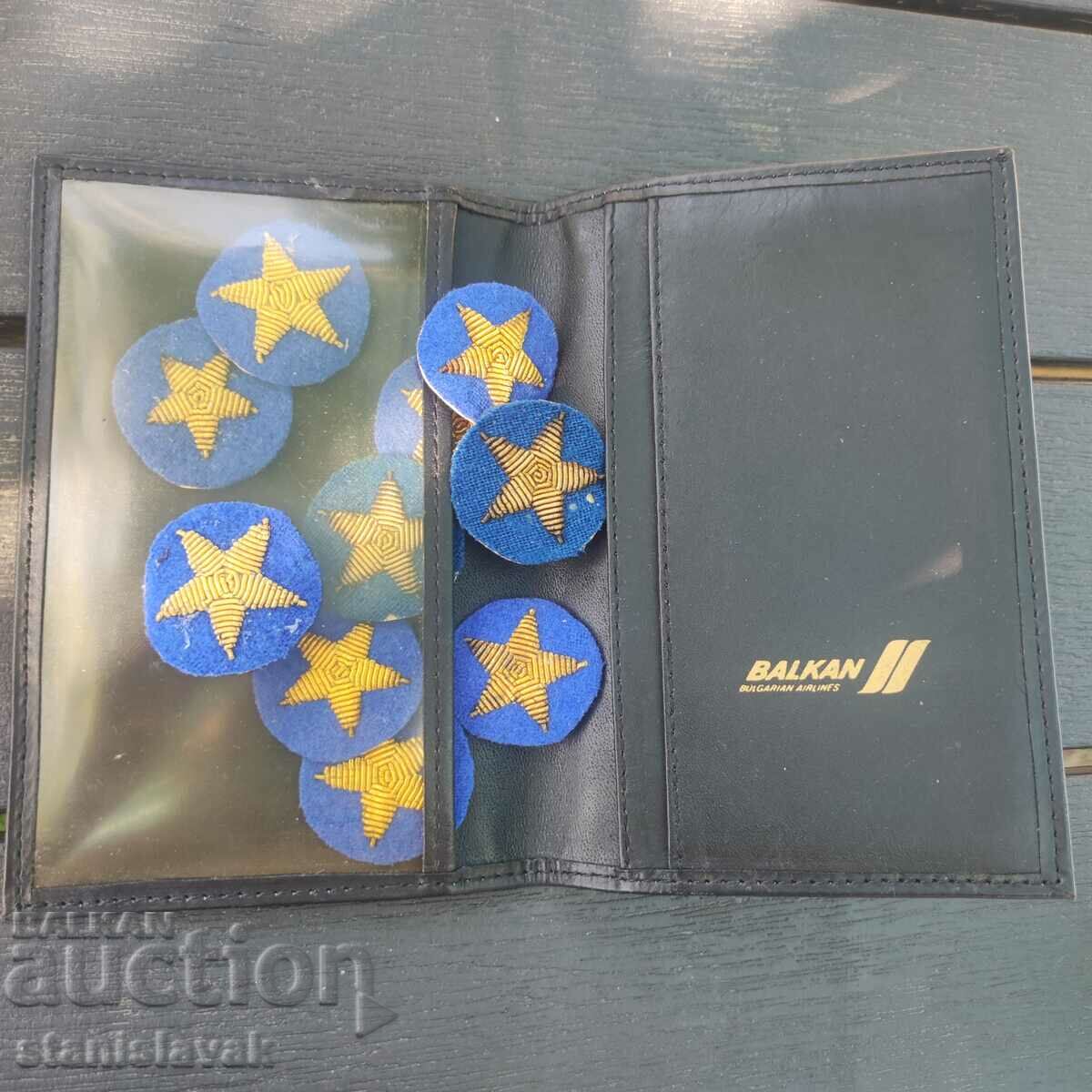 Auction Leather wallet with the BGA "Balkan" logo and 10 stars Auction Leather wallet with the BGA "Balkan" logo and 10 stars