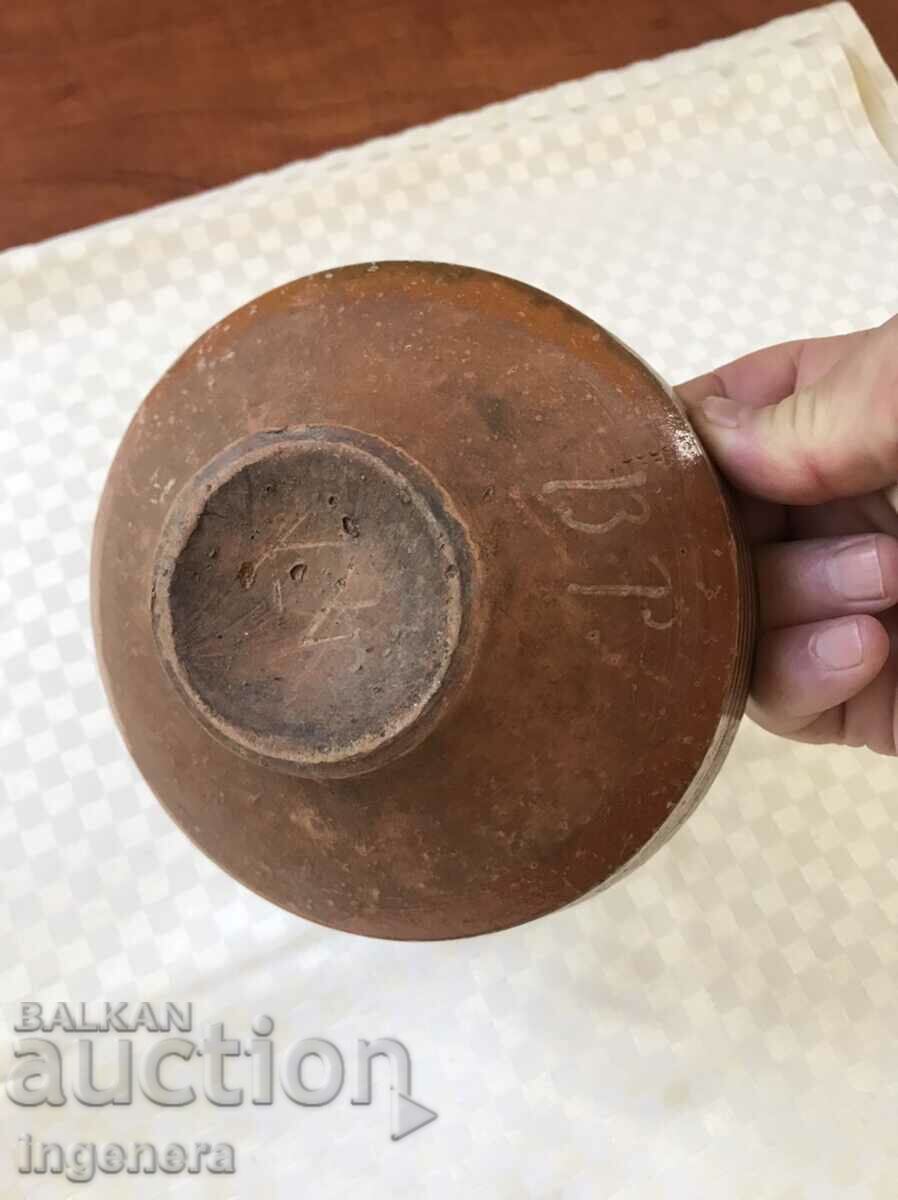 OLD CERAMIC DEEP PANCY BOWL - 6 OLD CERAMIC DEEP PANCY BOWL - 6