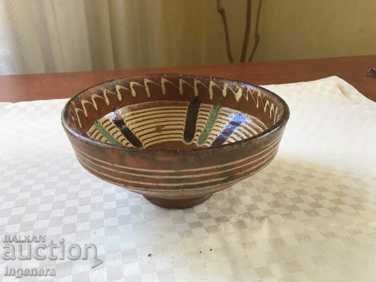 OLD CERAMIC DEEP PANCY BOWL