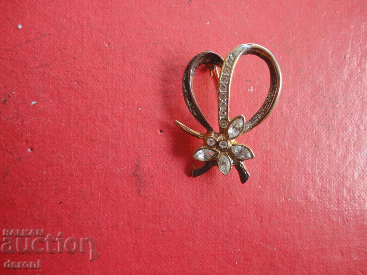 Gold-plated brooch with stones 41 with price 10.00 BGN | € 5.11