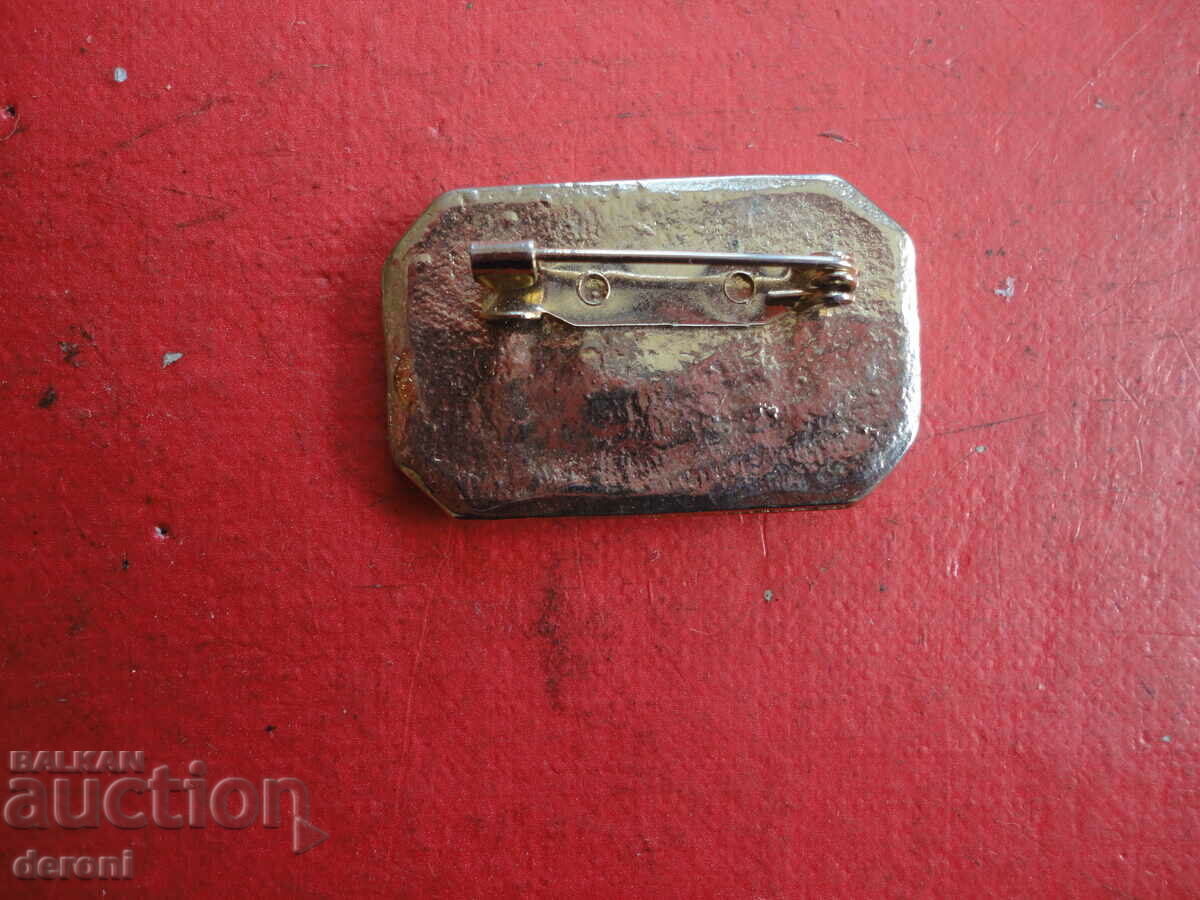 Auction  Gold-plated brooch with stones 42