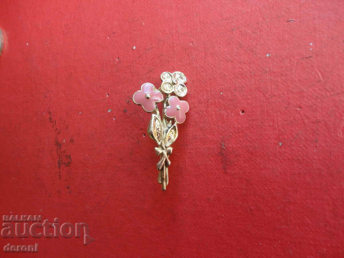 Enamel 46 gold plated brooch with price 10.00 BGN | € 5.11 Enamel 46 gold plated brooch with price 10.00 BGN | € 5.11