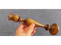 Wooden candlestick