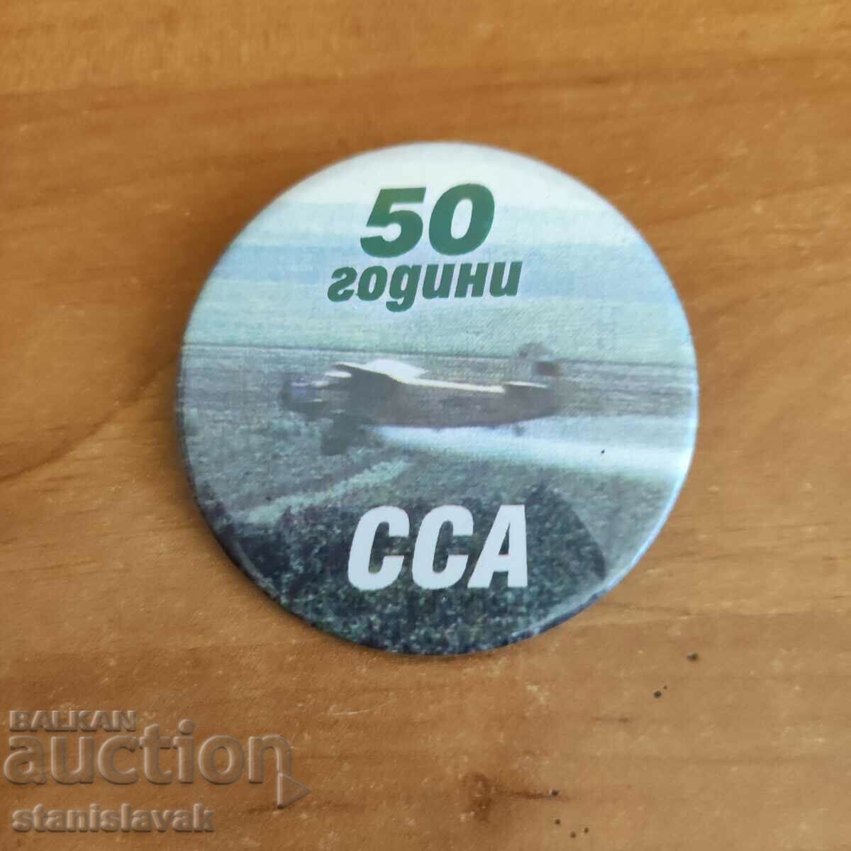 Badge 50 years of agricultural aviation