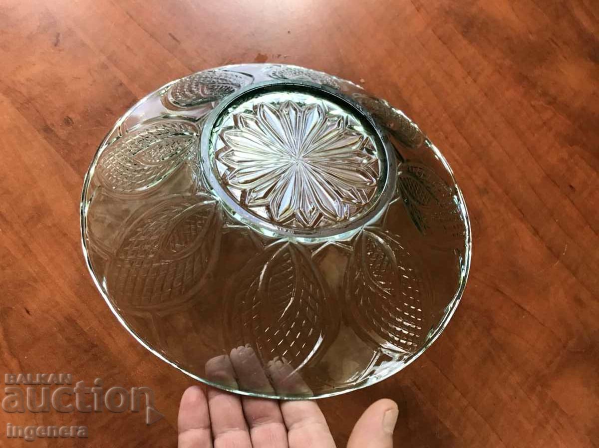 FRUCTIERA SALATIERA STICLA GROSA embosata BULGARIA - 5