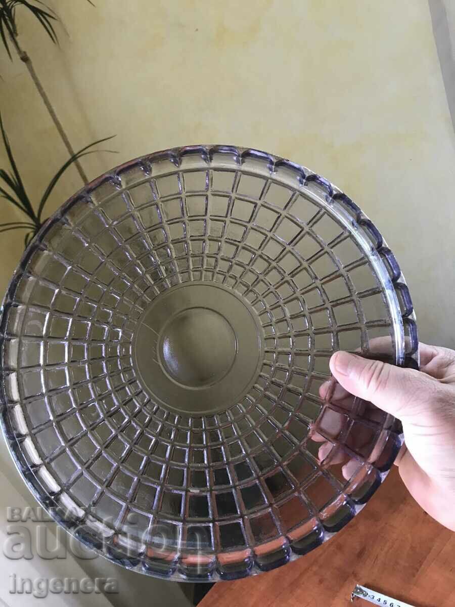 TRAY PLATE GLASS COLORED RELIEF FROM SOCA - 5 TRAY PLATE GLASS COLORED RELIEF FROM SOCA - 5