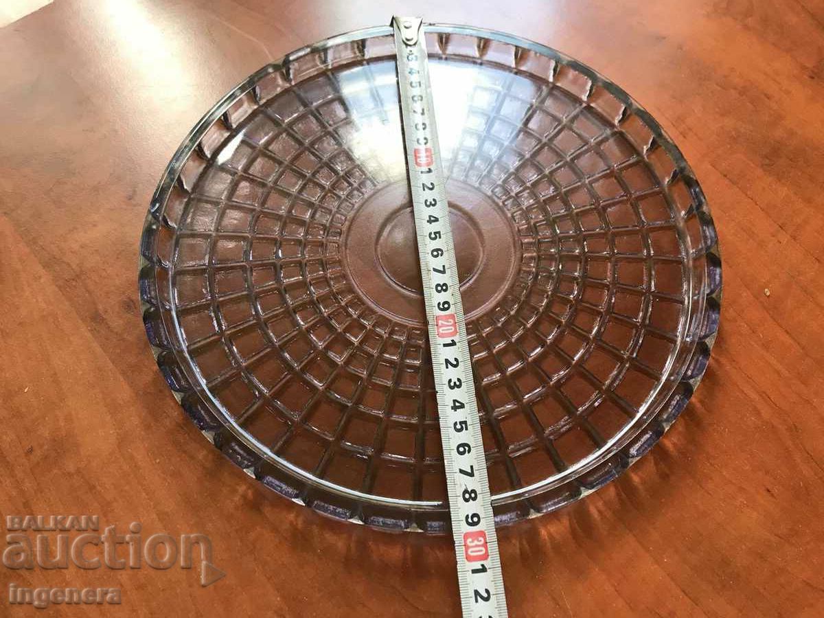 TRAY PLATE GLASS COLORED RELIEF FROM SOCA - 6 TRAY PLATE GLASS COLORED RELIEF FROM SOCA - 6