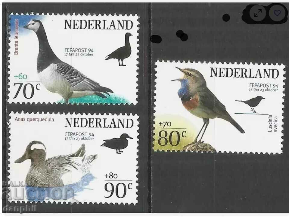 Netherlands 1994 Birds (**), clean series, unstamped