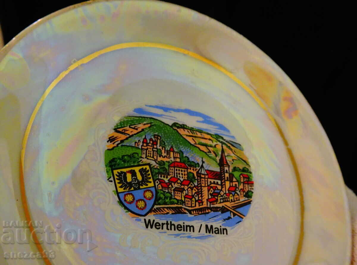 Bavarian porcelain plate, opaline, Wertheim. with price 8.00 BGN | € 4.09 Bavarian porcelain plate, opaline, Wertheim. with price 8.00 BGN | € 4.09