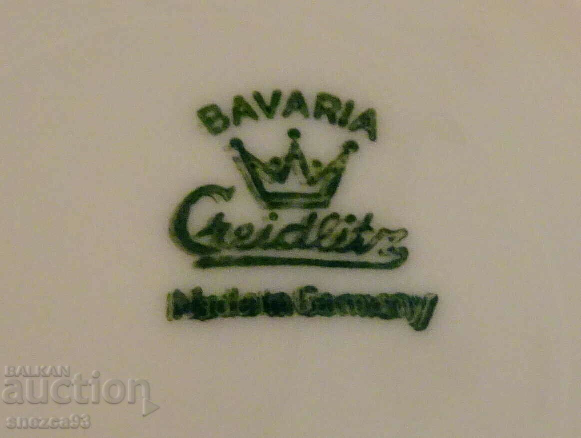 Bavarian porcelain plate, opaline, Wertheim. - 5 Bavarian porcelain plate, opaline, Wertheim. - 5