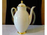 Furstenberg bone china jug, gold.