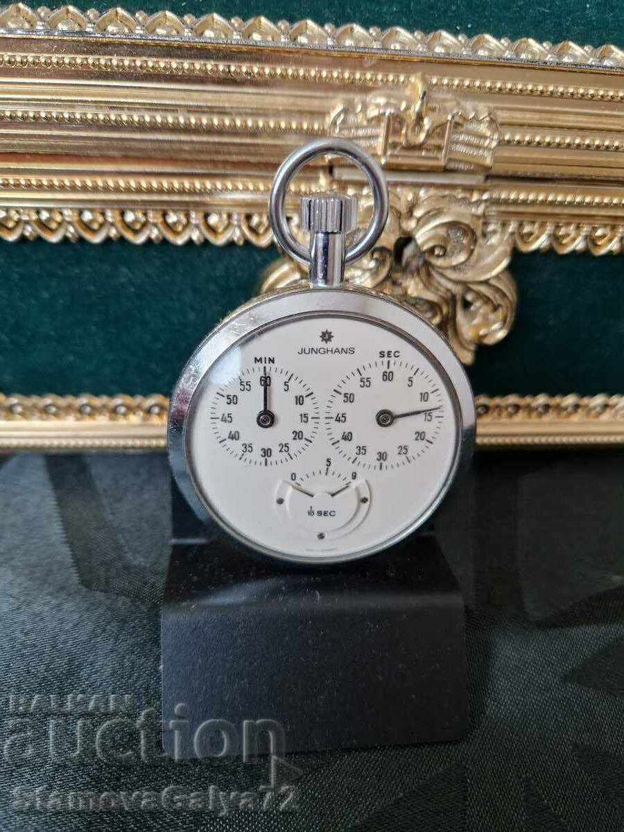 Колекционерски антикварен немски хронометър Junghans - 7