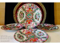 Чинии китайски порцелан Qianlong,Famille Rose Medallion.