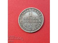 Germany-Prussia-1 Wer.Gross 1869 C-Frankfurt am Main-rare