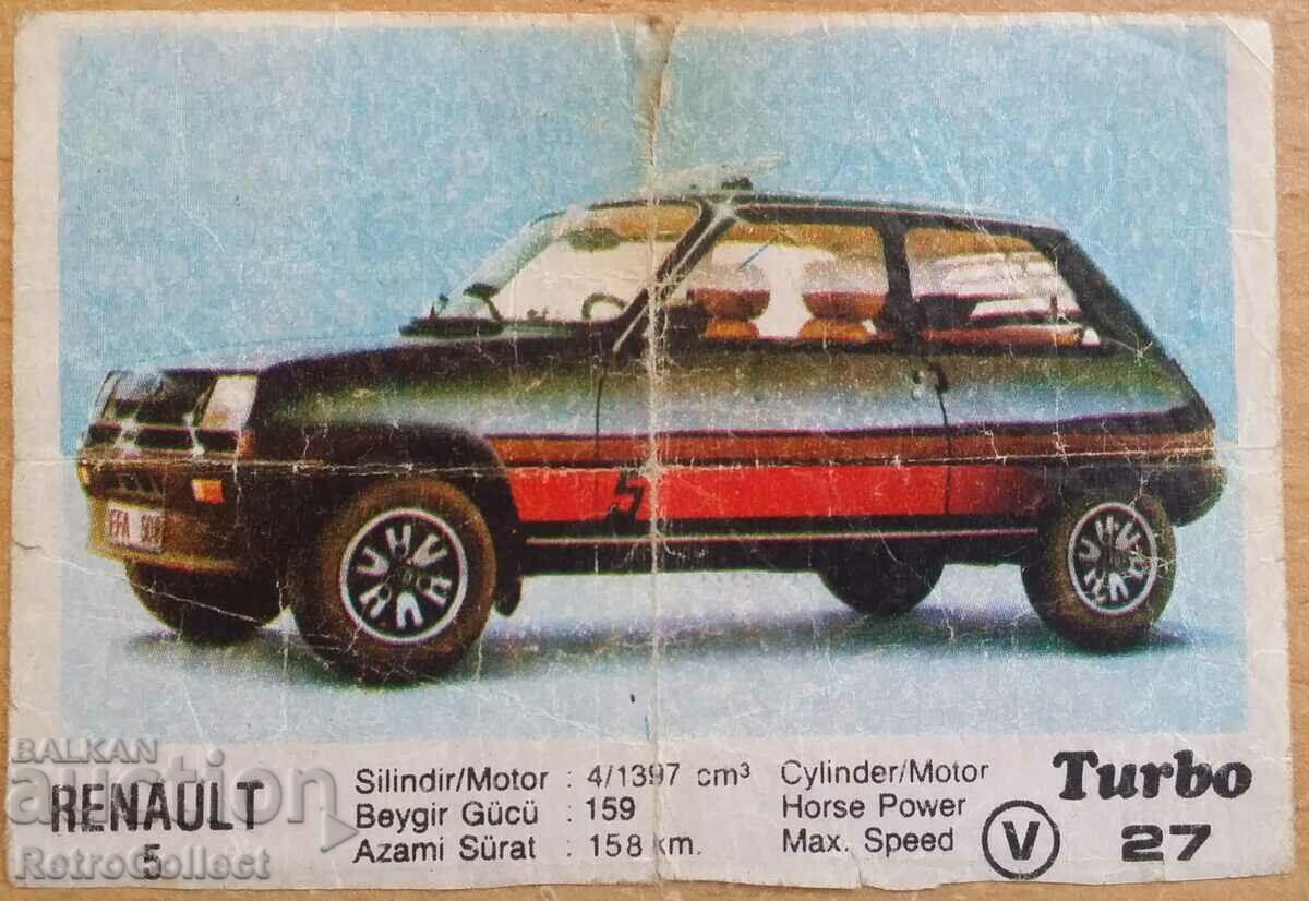 Imagine cu gumă Turbo din prima serie Turbo numărul 27