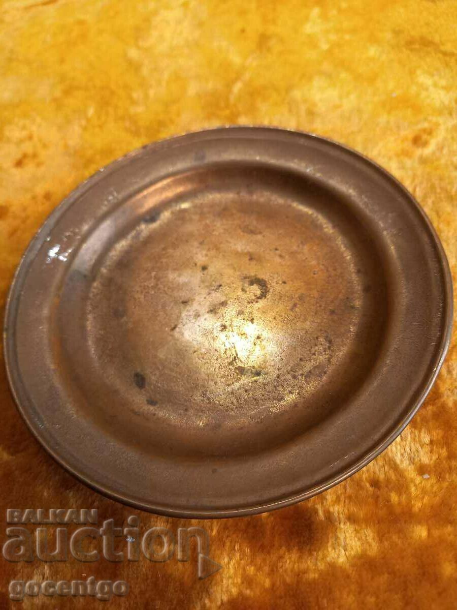 Χάλκινο Χάλκινο / ορειχάλκινο πιάτο με παχύ τοίχωμα Χάλκινο Χάλκινο / ορειχάλκινο πιάτο με παχύ τοίχωμα