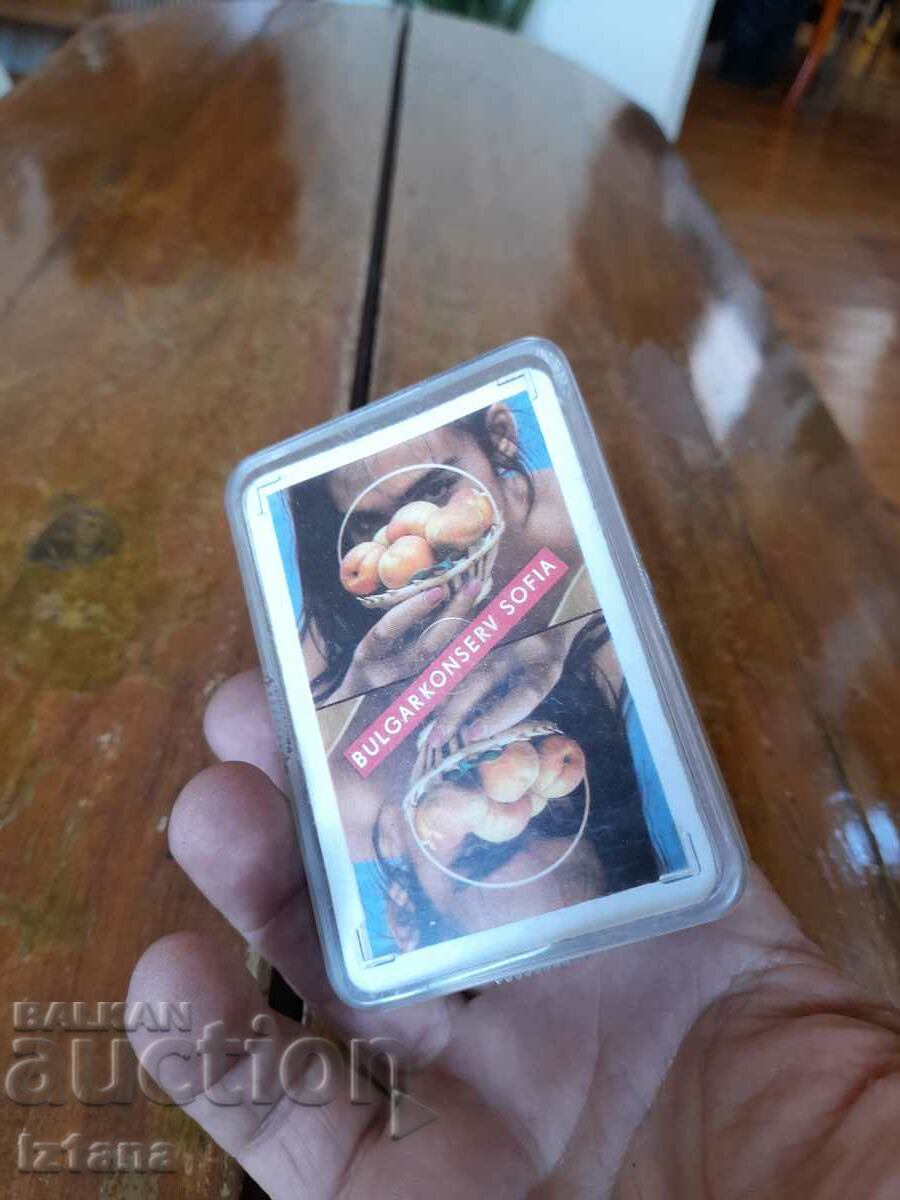 Стари карти за игра Булгарконсерв София с цена 27.00 лв. | € 13.80
