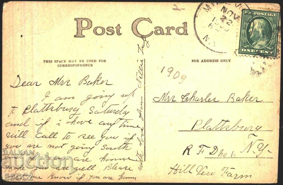 Traveled postcard Fauna Bird Woodpecker 1910 from USA with price 7.50 BGN | € 3.83 Traveled postcard Fauna Bird Woodpecker 1910 from USA with price 7.50 BGN | € 3.83