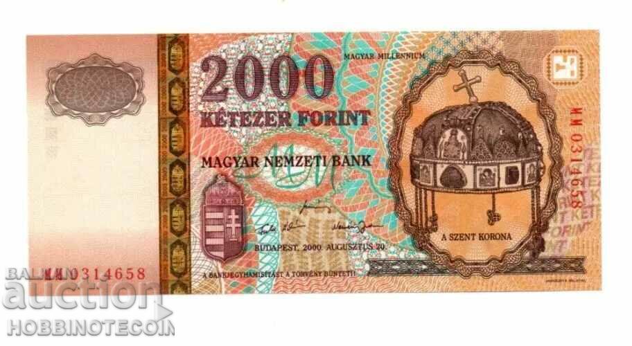 Auction HUNGARY HUNGARY 2000 2,000 issue - issue 2000 NEW - UNC Auction HUNGARY HUNGARY 2000 2,000 issue - issue 2000 NEW - UNC