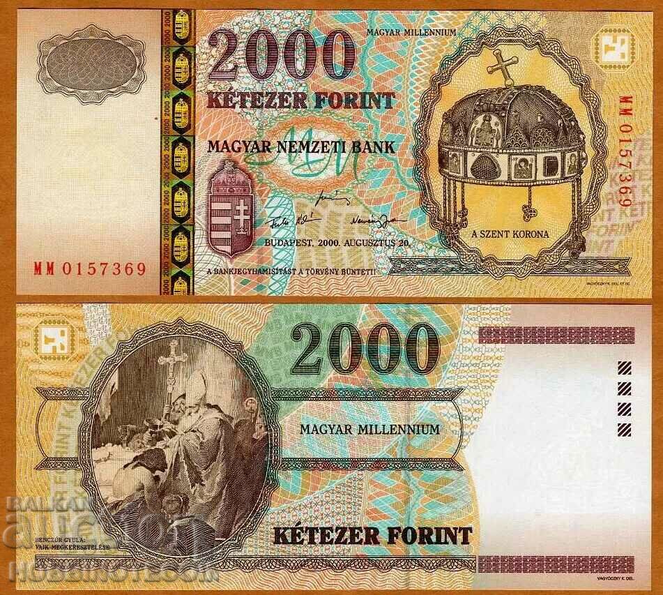 УНГАРИЯ HUNGARY 2000 2 000 емисия - issue 2000 НОВА - UNC