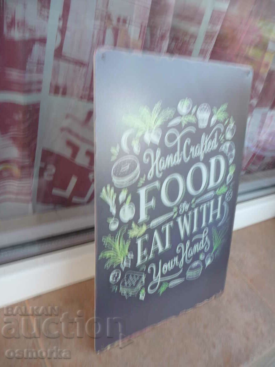 Metal plate homemade food you can eat with your hands delicious home with price 18.00 BGN | € 9.20 Metal plate homemade food you can eat with your hands delicious home with price 18.00 BGN | € 9.20