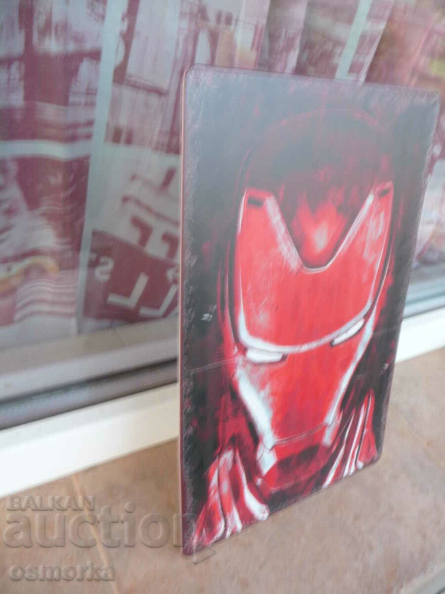 Metal plate Iron man movie Iron man Marvel mask with price 18.00 BGN | € 9.20 Metal plate Iron man movie Iron man Marvel mask with price 18.00 BGN | € 9.20