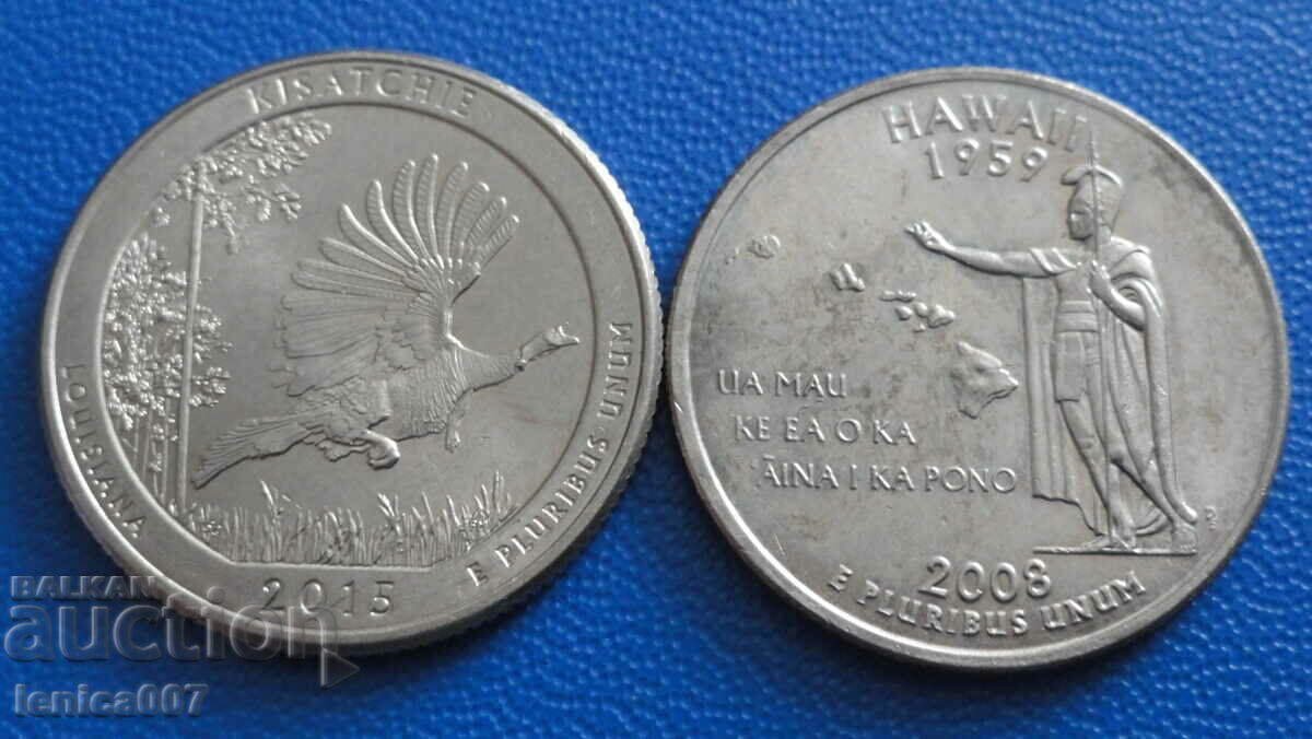 Δημοπρασία ΗΠΑ - 25 σεντς (2 τεμάχια) Δημοπρασία ΗΠΑ - 25 σεντς (2 τεμάχια)