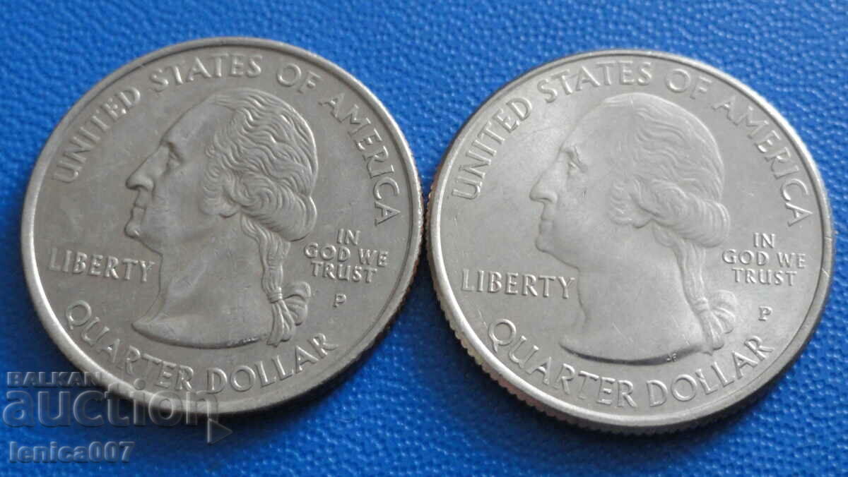Delivery of USA - 25 cents (2 pieces) 1 Delivery of USA - 25 cents (2 pieces) 1