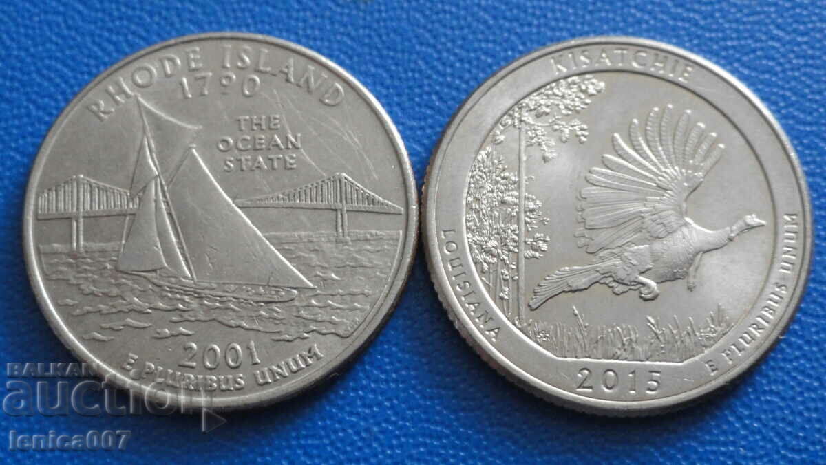 Auction USA - 25 cents (2 pieces) 2 Auction USA - 25 cents (2 pieces) 2