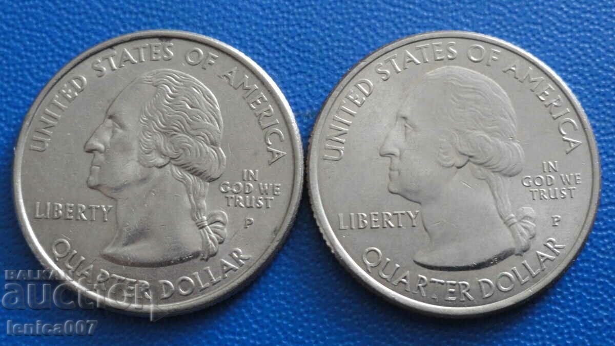 ΗΠΑ - 25 σεντς (2 τεμάχια) 2 - 6 ΗΠΑ - 25 σεντς (2 τεμάχια) 2 - 6