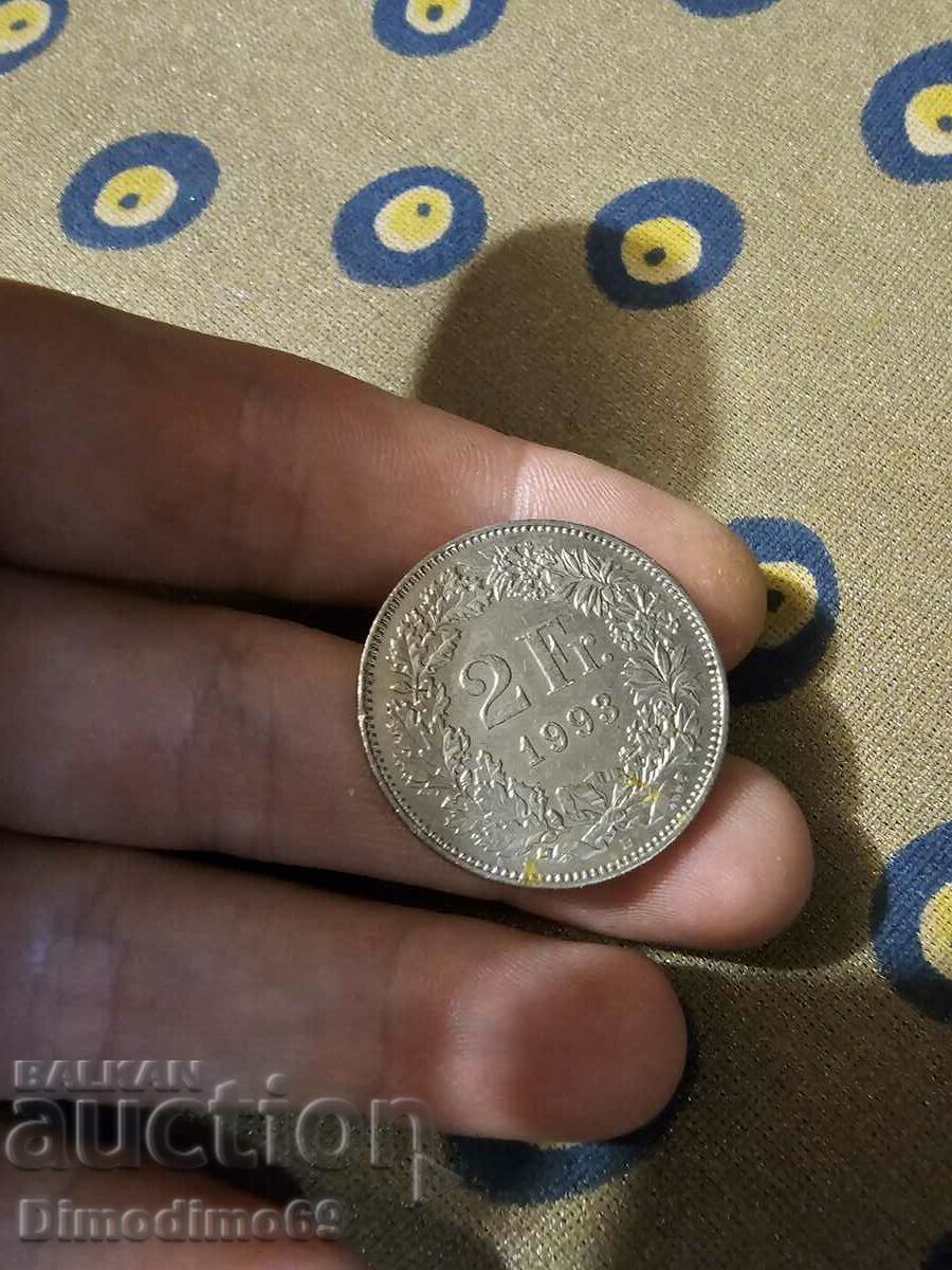 Coin 2 francs 1993