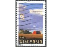 Ștampilat 150 de ani Wisconsin State 1989 din SUA