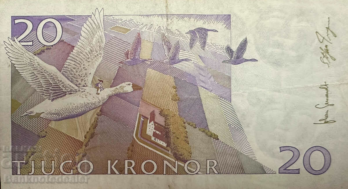 Sweden 20 Kronor 1997 Pick 63 Ref 2892 with price 5.50 BGN | € 2.81 Sweden 20 Kronor 1997 Pick 63 Ref 2892 with price 5.50 BGN | € 2.81