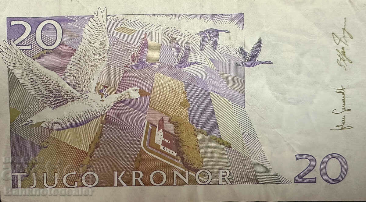 Sweden 20 Kronor 1997 Pick 63 Ref 5872 with price 4.00 BGN | € 2.05 Sweden 20 Kronor 1997 Pick 63 Ref 5872 with price 4.00 BGN | € 2.05