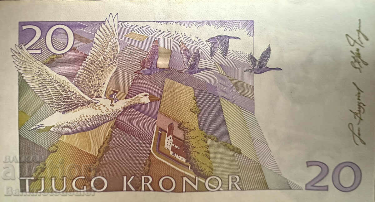 Sweden 20 Kronor 1997 Pick 63 Ref 2780 with price 6.00 BGN | € 3.07 Sweden 20 Kronor 1997 Pick 63 Ref 2780 with price 6.00 BGN | € 3.07