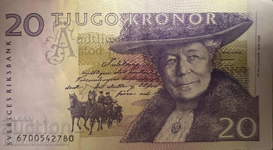 Sweden 20 Kronor 1997 Pick 63 Ref 2780