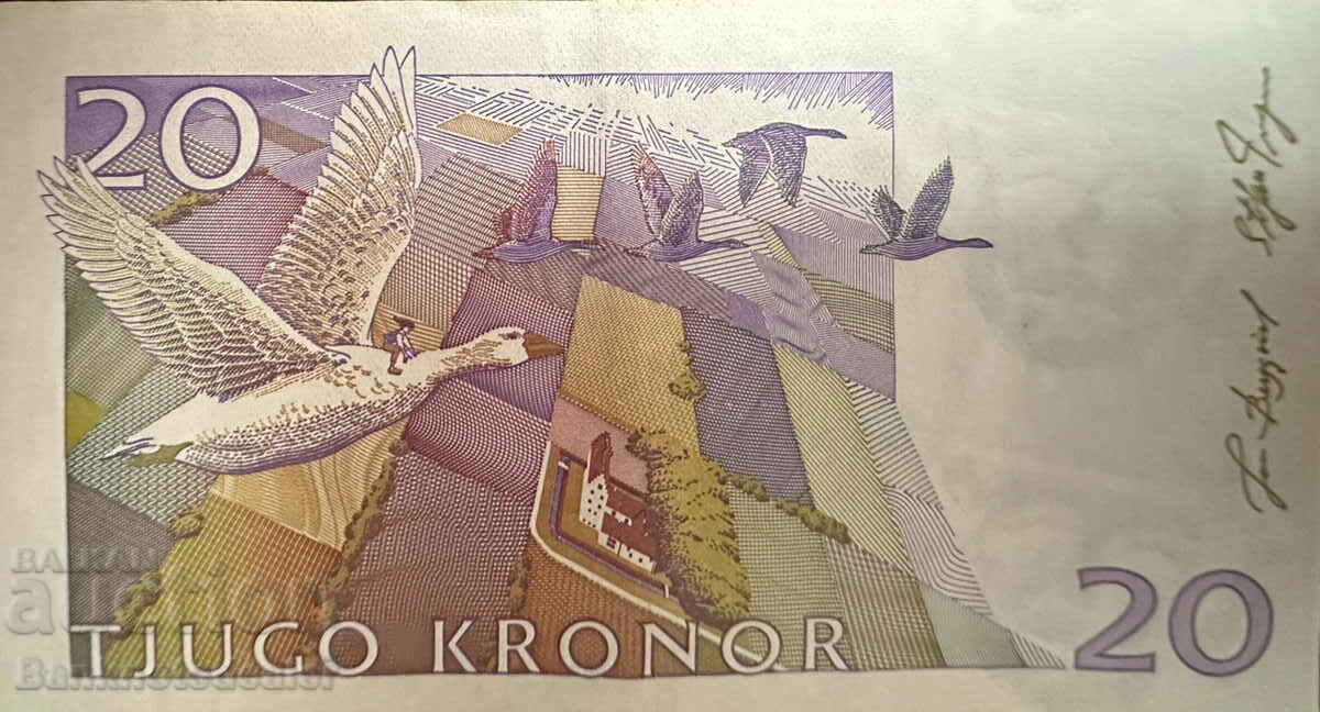 Sweden 20 Kronor 1997 Pick 63 Ref 6018 with price 5.00 BGN | € 2.56 Sweden 20 Kronor 1997 Pick 63 Ref 6018 with price 5.00 BGN | € 2.56