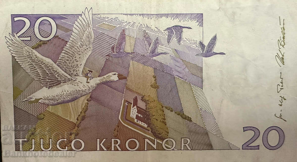 Sweden 20 Kronor 1997 Pick 63 Ref 7579 with price 4.00 BGN | € 2.05 Sweden 20 Kronor 1997 Pick 63 Ref 7579 with price 4.00 BGN | € 2.05