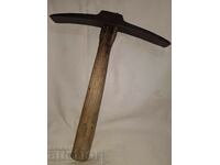 Old brand geological hammer tool pickaxe