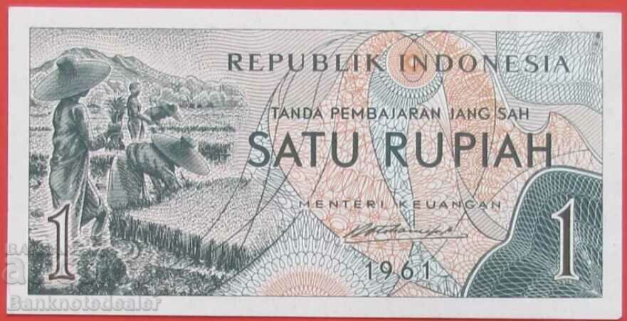 Indonezia 1 Rupia 1961 Pick 78 Ref 5795