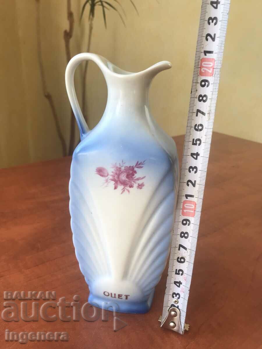 PORCELAIN CONTAINER FOR VINEGAR-BULGARIA KANA BOTTLE with price 13.00 BGN | € 6.65 PORCELAIN CONTAINER FOR VINEGAR-BULGARIA KANA BOTTLE with price 13.00 BGN | € 6.65